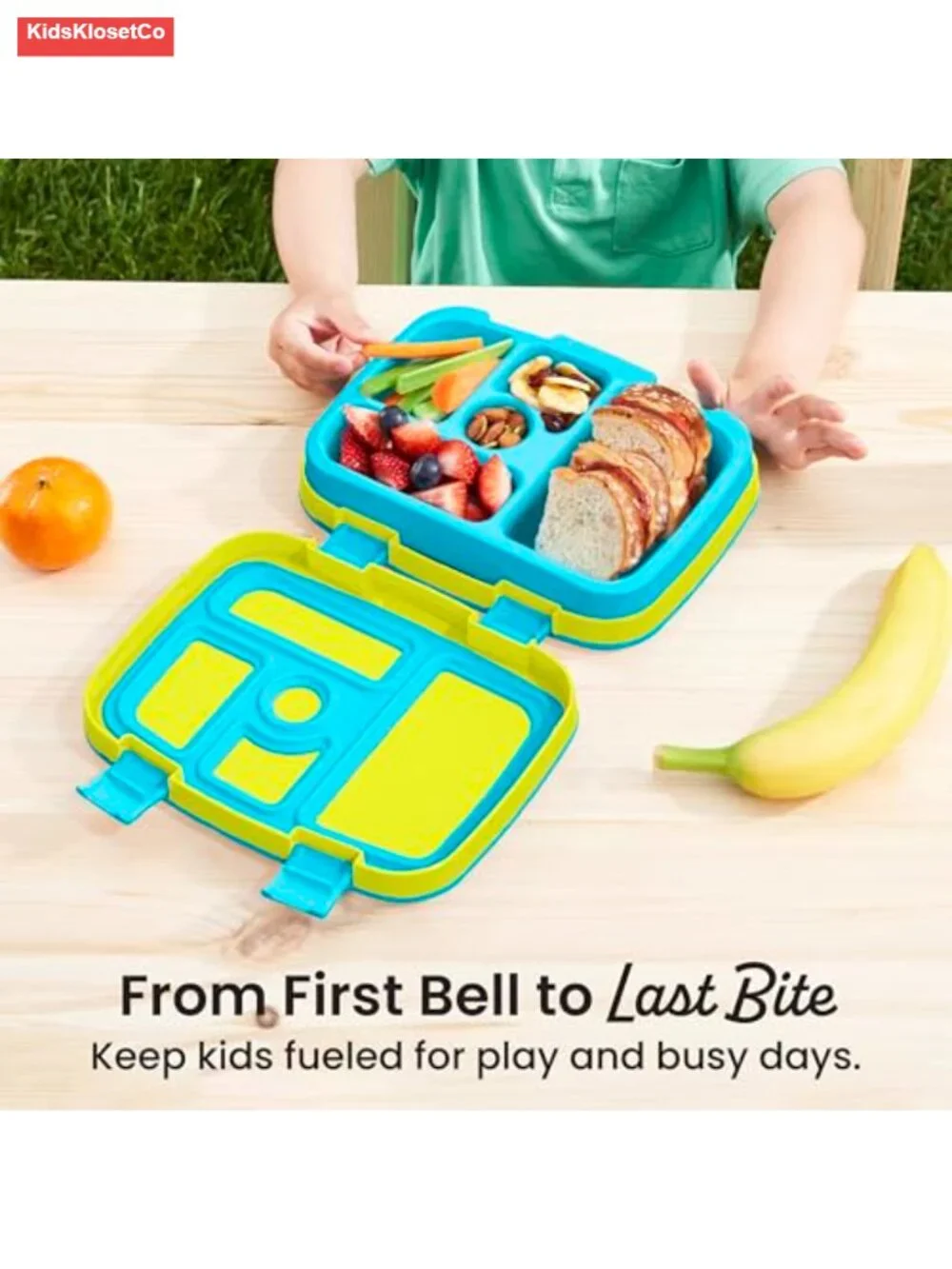 Leak-Proof Bento Lunch Box for Kids Ages 3-7, Dishwasher Safe, BPA-Free